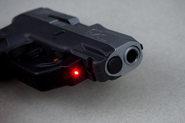 The nice black gun. 